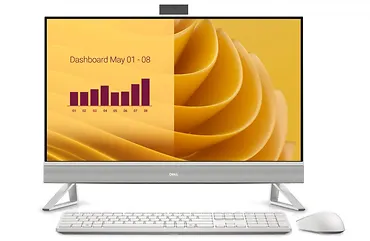 Komputer Dell 27 All-in-One EC27250 Win 11Pro/i5-1334U/16GB/512GB SSD/27.0 FHD/Intel Iris Xe/Cam/WLAN+BT/Wireless Kb & Mouse/3Y ProSupport