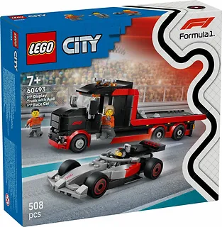 LEGO Klocki City 60493 Ciężar&oacute;wka F1 z bolidem Audi F1