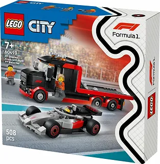 LEGO Klocki City 60493 Ciężar&oacute;wka F1 z bolidem Audi F1