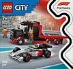 LEGO Klocki City 60493 Ciężar&oacute;wka F1 z bolidem Audi F1