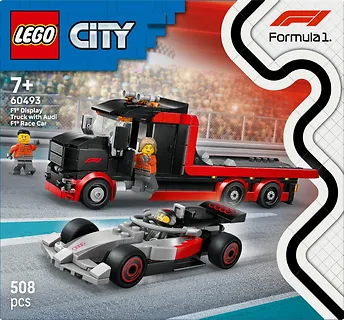 LEGO Klocki City 60493 Ciężar&oacute;wka F1 z bolidem Audi F1
