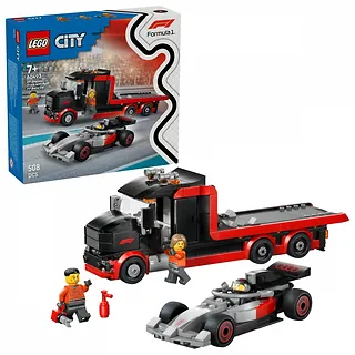 LEGO Klocki City 60493 Ciężar&oacute;wka F1 z bolidem Audi F1
