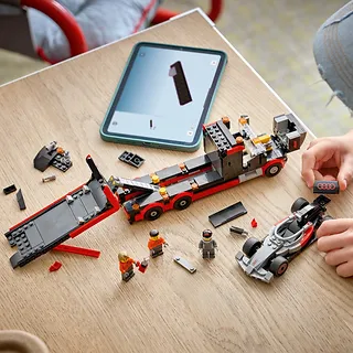 LEGO Klocki City 60493 Ciężar&oacute;wka F1 z bolidem Audi F1