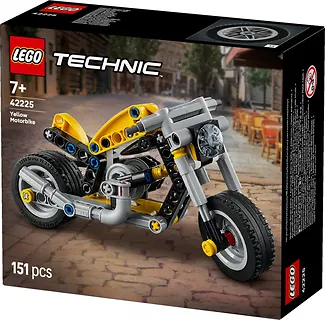 LEGO Klocki Technic 42225 Ż&oacute;łty motocykl