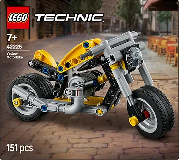 LEGO Klocki Technic 42225 Ż&oacute;łty motocykl