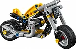 LEGO Klocki Technic 42225 Ż&oacute;łty motocykl