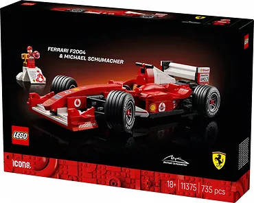 LEGO Klocki Icons 11375 Ferrari F2004 i Michael Schumacher