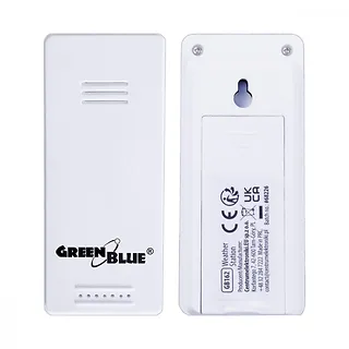 GreenBlue Stacja pogody bezprzewodowa GB169 temperatura, wilgotnosc, zegar, alarm, data, zasieg do 60m