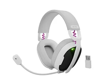 Natec Słuchawki nauszne Fury Fukiya F6 bezprzewodowe białe