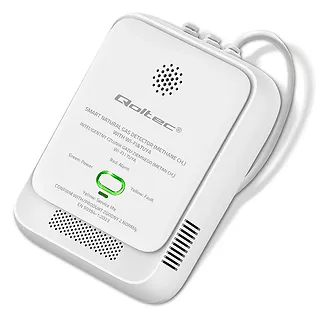 Qoltec Czujnik wycieku gazu ziemnego | detektor CH4 | NG | Tuya | Wi-Fi | alarm 85dB | LED