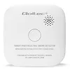 Qoltec Bezprzewodowy czujnik dymu z baterią | alarm 85dB | LED