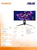 Asus Monitor 34 cale PG34WCDN QD-OLED 360Hz DP HDMI US