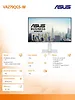 Asus Monitor 27 cali VA279QGS-W IPS FHD HDMI VGA DP 120Hz