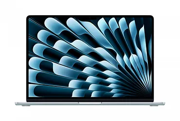 Apple MacBook Air 15.3 cala: M5 10/10, 24GB, 1TB SSD, bez zasilacza - Błękitny
