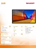 Sharp Monitor wielkoformatowy MultiSync E439 43 cale UHD 16/7 350cd/m2