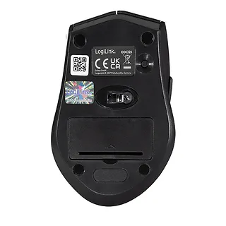 LogiLink Mysz bezprzewodowa BT 5.0,ergonomiczna, czarna