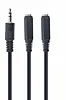 Gembird Adapter rozdzielacz 3.5mm jack/2x3.5mm jack żeńskie 10cm