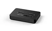 Gembird Stacja dokująca do komputer&oacute;w stacjonarnych z dwoma dyskami SSD USB typu C, M.2 NVME (i SATA), czarna