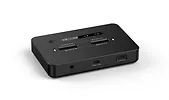 Gembird Stacja dokująca do komputer&oacute;w stacjonarnych z dwoma dyskami SSD USB typu C, M.2 NVME (i SATA), czarna
