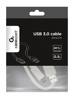 Gembird Kabel USB 3.0 typ C(AM/CM) 0.5m biały