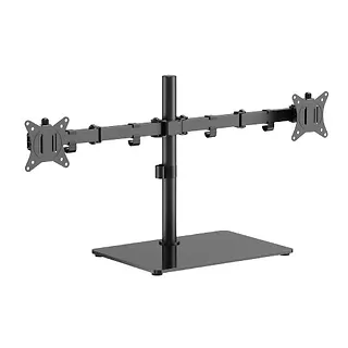 Gembird Stojak biurkowy na dwa monitory (regulowany), 17-32 cale, do 9 kg