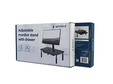 Gembird Podstawka regulowana pod monitor z szufladą