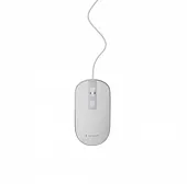 Gembird Mysz optyczna USB 1.35m biało-srebrna