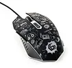 Gembird Mysz optyczna LED, 6-przyciskowa, USB, czarna