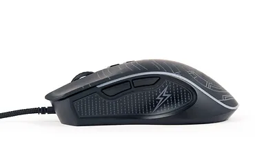 Gembird Mysz gamingowa z podświetleniem RGB, USB czarna