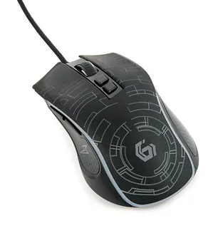Gembird Mysz gamingowa z podświetleniem RGB, USB czarna