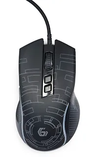 Gembird Mysz gamingowa z podświetleniem RGB, USB czarna