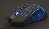 Gembird Mysz gamingowa z podświetleniem RGB, USB czarna