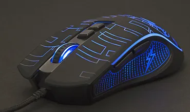 Gembird Mysz gamingowa z podświetleniem RGB, USB czarna