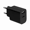 Gembird Ładowarka uniwersalna USB 2-portowa (A+C), 2.4 A, czarna
