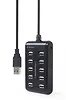 Gembird HUB USB 2.0 10-portowy czarny
