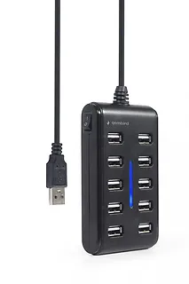 Gembird HUB USB 2.0 10-portowy czarny