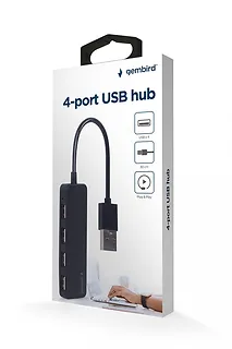 Gembird HUB USB 2.0 4-porty, czarny
