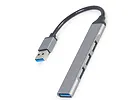 Gembird HUB USB 4-Porty (USB3 x 1, USB2 x 3), srebrny