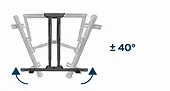 Gembird Uchwyt ścienny na telewizor (obr&oacute;t i pochylenie), 32-58 cali do 36kg, Czarny