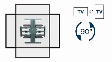 Gembird Uchwyt narożnikowy do telewizora (obracanie i przechylanie), 40 cali-80 cali, do 50kg