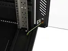 Lanberg Szafa instalacyjna rack stojąca 19" 24U 600x600  czarna drzwi przeszklone LCD ( Flat pack)V2
