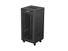 Lanberg Szafa instalacyjna rack stojąca 19" 24U  600x600 czarna drzwi perforowane LCD (Flat pack) V2