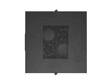 Lanberg Szafa instalacyjna rack stojąca 19" 24U  600x600 czarna drzwi perforowane LCD (Flat pack) V2