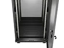 Lanberg Szafa instalacyjna rack stojąca 19" 24U  600x600 czarna drzwi perforowane LCD (Flat pack) V2