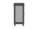 Lanberg Szafa instalacyjna rack stojąca 19" 24U  600x600 czarna drzwi perforowane LCD (Flat pack) V2