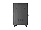 Lanberg Szafa instalacyjna rack stojąca 19" 24U  600x800 czarna drzwi przeszklone LCD ( Flat pack) V2