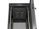 Lanberg Szafa instalacyjna rack stojąca 19" 24U 600x800 czarna drzwi perforowane LCD ( Flat pack) V2