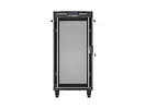 Lanberg Szafa instalacyjna rack stojąca 19" 24U 600x800 czarna drzwi perforowane LCD ( Flat pack) V2