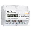 Qoltec Tr&oacute;jfazowy elektroniczny licznik | miernik zużycia energii na szynę DIN | 400V | 100A | LCD | LED | 7P