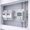 Qoltec Jednofazowy elektroniczny licznik zużycia energii na szynę DIN | RESET | licznik okresowy i stały | 230V | 60A | LCD | LED | 2P